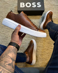 Tênis Sneaker HB (COURO LEGÍTIMO) – Conforto e Estilo de Alto Padrão