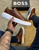 Tênis Sneaker HB (COURO LEGÍTIMO) – Conforto e Estilo de Alto Padrão