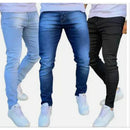 KIT 3 Calças Jeans Masculinas Slim/Tradicional – Conforto + Alta Durabilidade + Frete Rápido